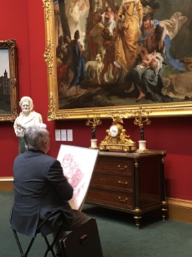 Sketching in the Scottish National Gallery